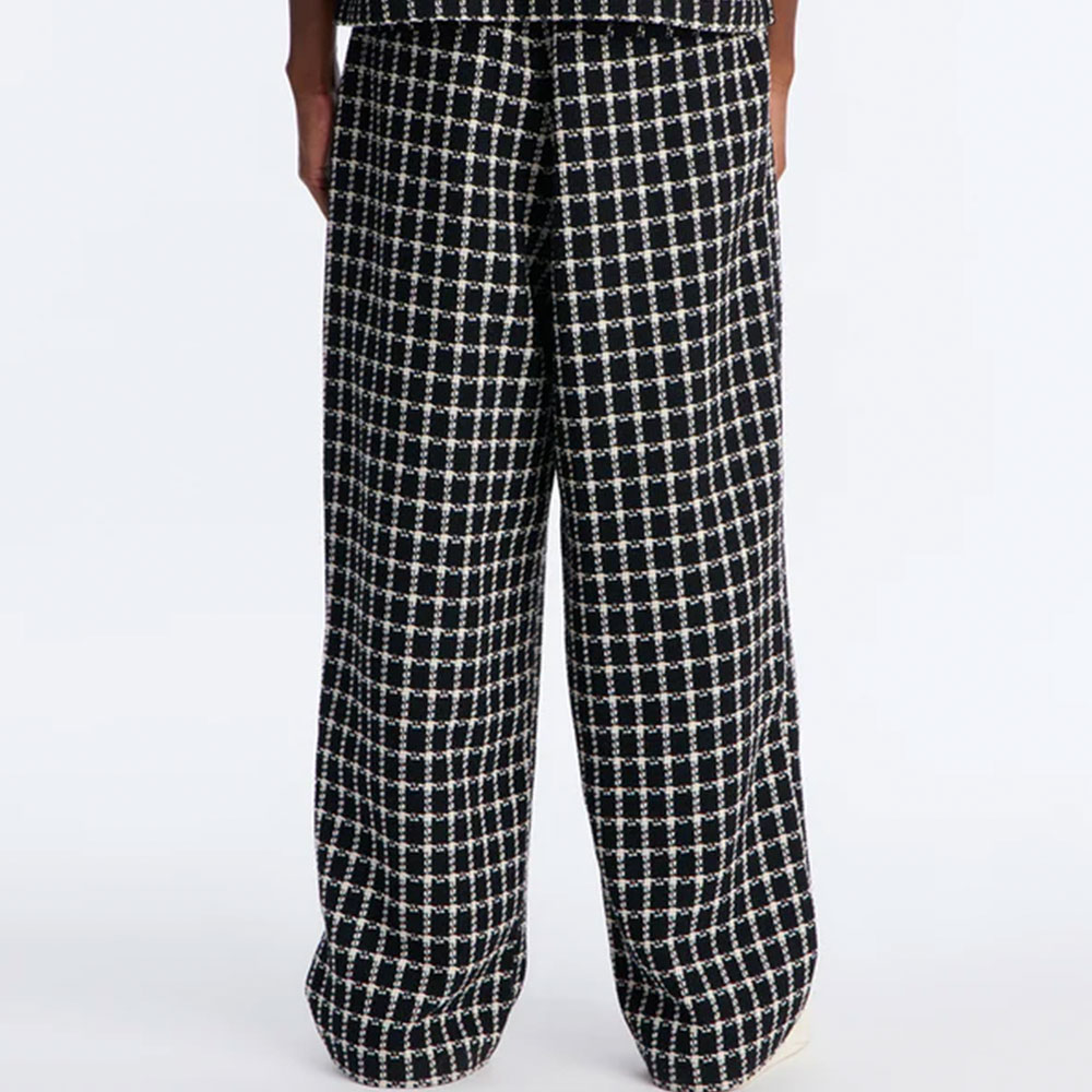 Baggy Theory Tweed Pant - Black - Image 2
