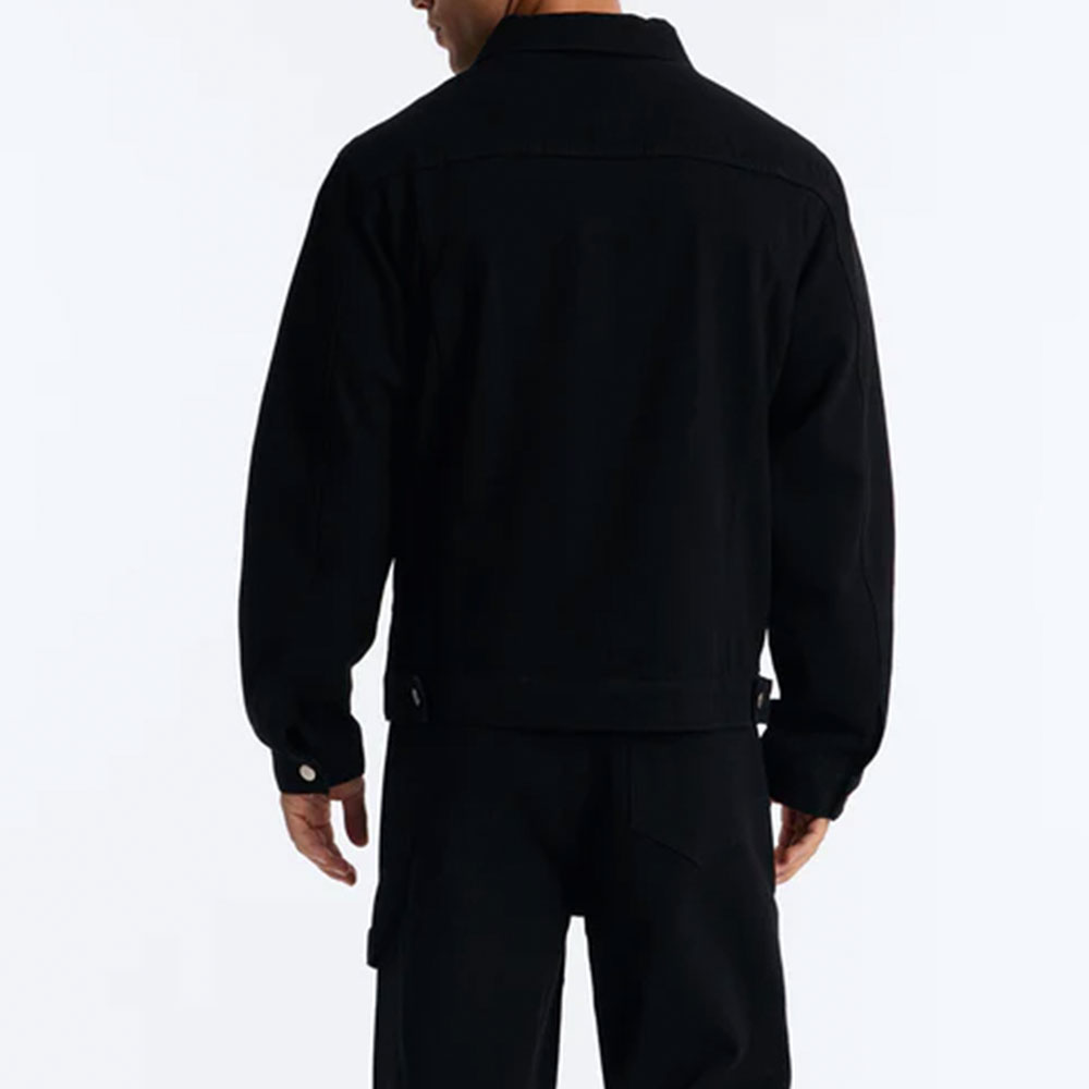 Outlaw Patchwork Denim Jacket - Black - Image 2